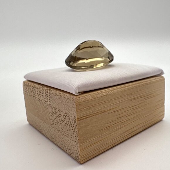 Faceted Oval Smoky Quartz Loose Gemstone 15mm Length - Picture 5 of 10